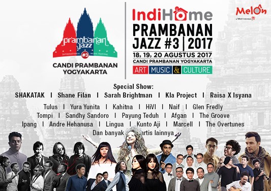 Musisi Ternama Siap Meriahkan Prambanan Jazz 2017 