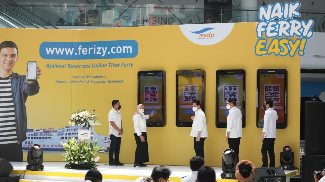 Menteri BUMN Erick Thohir Resmikan Layanan Tiket Online Kapal Ferry, Ferizy Menteri BUMN Erick Thohir Resmikan Layanan Tiket Online Kapal Ferry, Ferizy