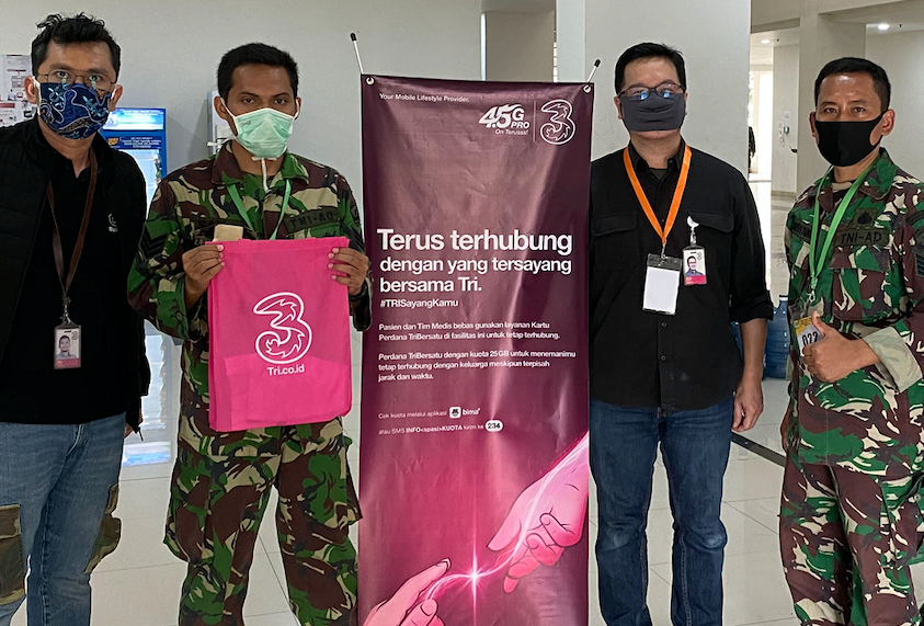 Pasien dan Relawan Covid-19 di Wisma Atlet Dapat Kuota Gratis 25GB dari 3 Indonesia Pasien dan Relawan Covid-19 di Wisma Atlet Dapat Kuota Gratis 25GB dari 3 Indonesia