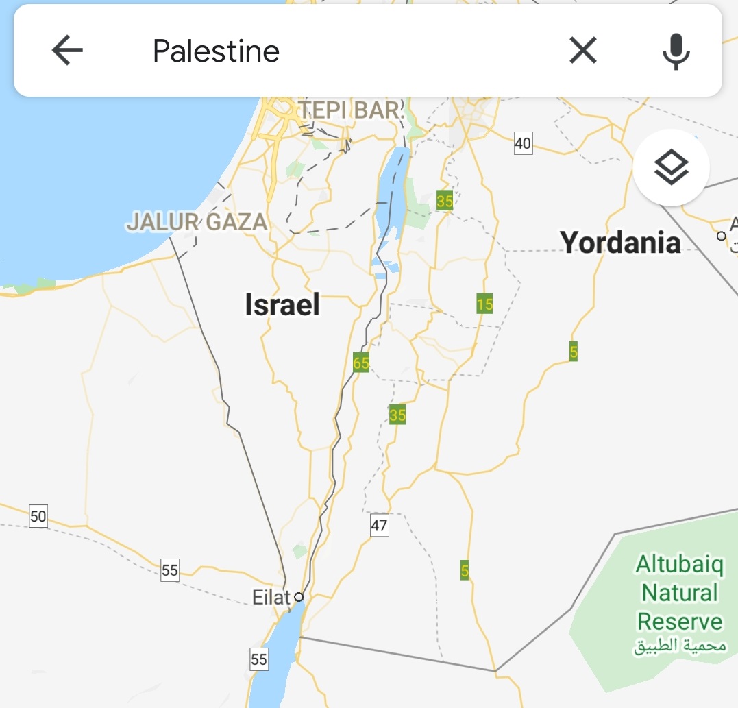 Tak Ada Nama Palestina di Maps, Google dan Apple Dituduh Berpihak Pada Israel Tak Ada Nama Palestina di Maps, Google dan Apple Dituduh Berpihak Pada Israel