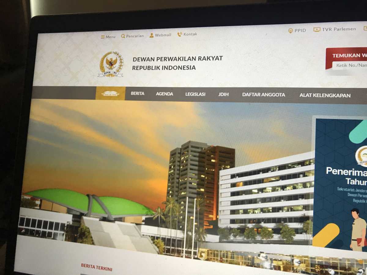 Usai Dibobol, Situs DPR Sudah Kembali Normal Usai Dibobol, Situs DPR Sudah Kembali Normal