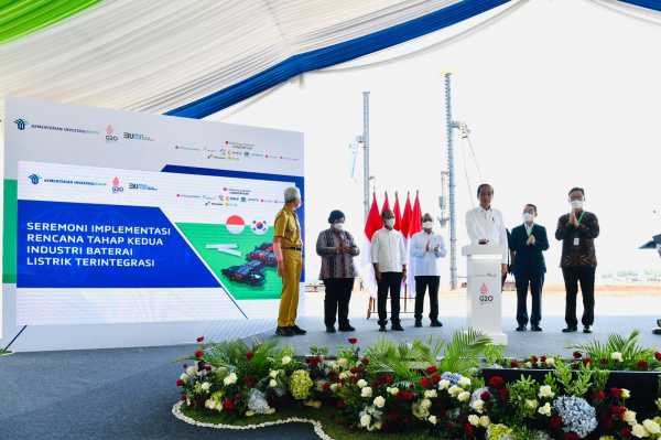 Poin Penting Jokowi di Peresmian Industri Baterai Listrik Poin Penting Jokowi di Peresmian Industri Baterai Listrik
