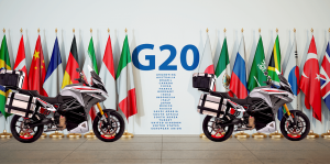 Polri Kerahkan 88 Motor Listrik EsseEsse9+ di KTT G20 