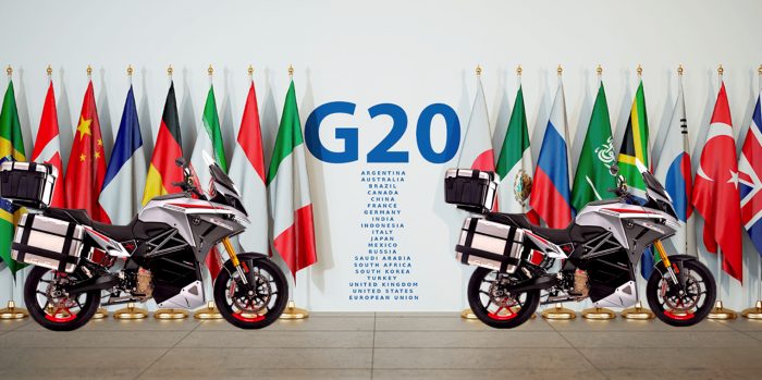 Polri Kerahkan 88 Motor Listrik EsseEsse9+ di KTT G20 Polri Kerahkan 88 Motor Listrik EsseEsse9+ di KTT G20