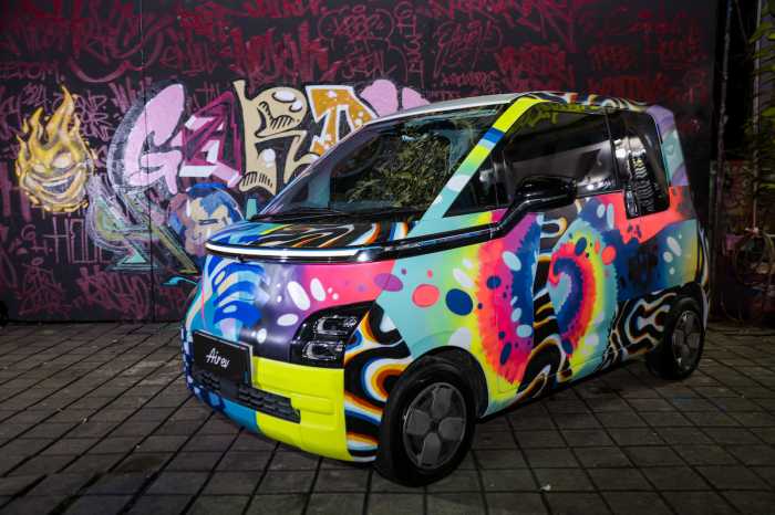 Wuling Air ev Dijadikan Objek Mural, Keren Banget! Wuling Air ev Dijadikan Objek Mural, Keren Banget!