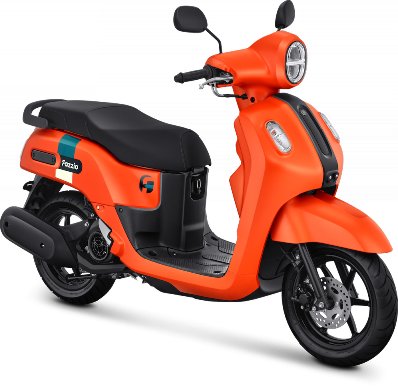 Tampilan Baru Yamaha Fazzio Hybrid, Ngejreng Dengan Warna Orange