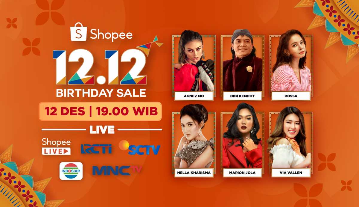 Ultah Ke-4, Shopee Indonesia Gelar Shopee Super Diskon dan 12.12 Birthday Sale Live TV Show Ultah Ke-4, Shopee Indonesia Gelar Shopee Super Diskon dan 12.12 Birthday Sale Live TV Show