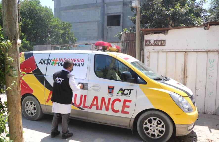 Ambulans Berlogo Pemkot Padang Beraksi di Gaza Ambulans Berlogo Pemkot Padang Beraksi di Gaza