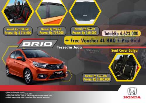 GIIAS 2021  Diskon Aksesoris  Honda  Dari Jazz Brio 