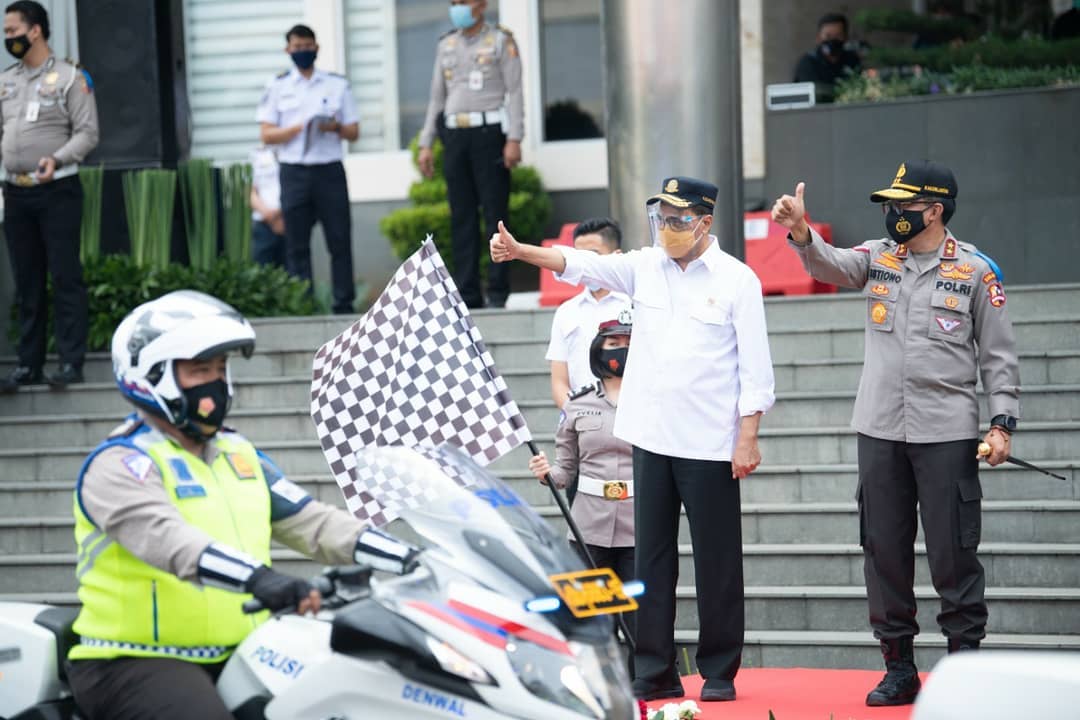 FOTO: Suasana Apel Operasi Zebra di Masa Pandemi FOTO: Suasana Apel Operasi Zebra di Masa Pandemi