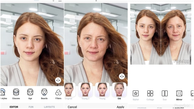 Ahli Keamanan Sebut FaceApp Tak Berbahaya, Namun Foto Wajah BIsa Disalahgunakan Ahli Keamanan Sebut FaceApp Tak Berbahaya, Namun Foto Wajah BIsa Disalahgunakan