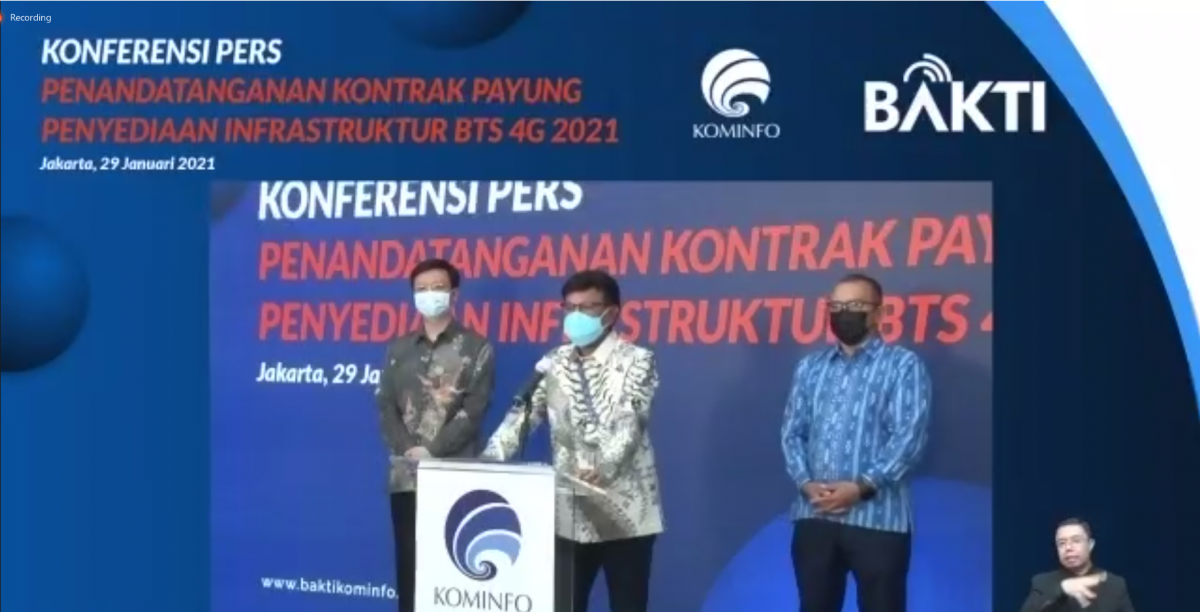 BAKTI Kementerian Kominfo Menandatangani Kontrak untuk Percepat Pemerataan BTS 4G BAKTI Kementerian Kominfo Menandatangani Kontrak untuk Percepat Pemerataan BTS 4G