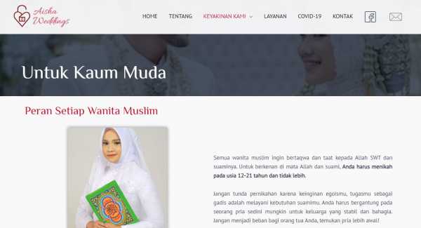 Alasan Situs Aisha Weddings Cuma Ingin Bikin Resah Masyarakat Alasan Situs Aisha Weddings Cuma Ingin Bikin Resah Masyarakat