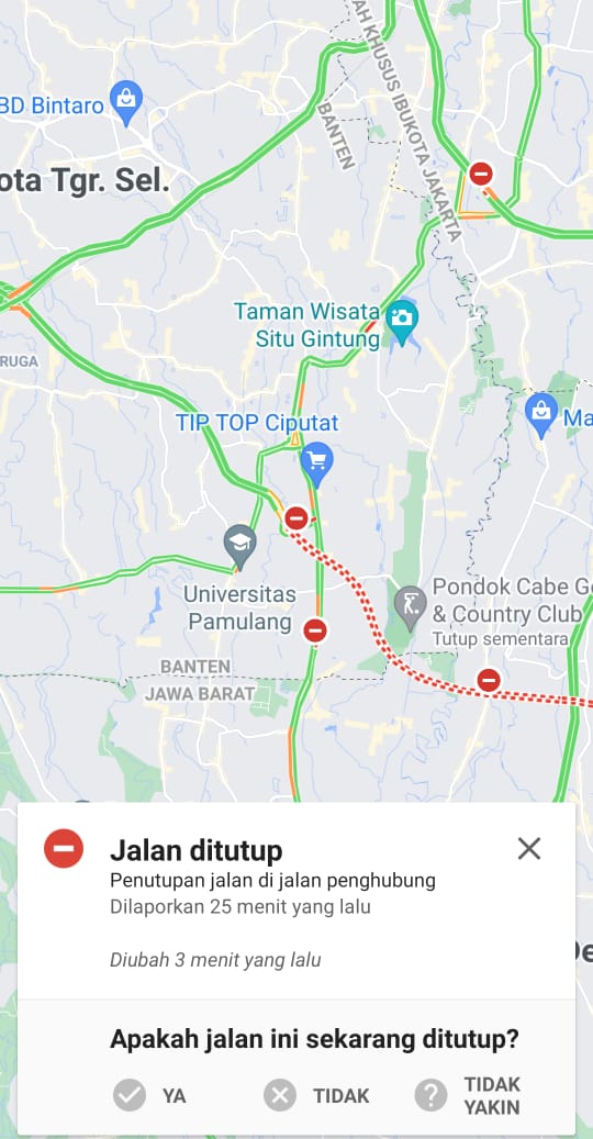 PPKM Darurat, Cek Penyekatan Jalan Di Google Maps