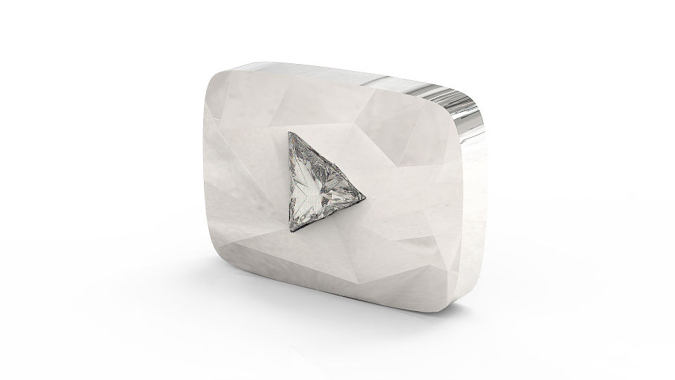 youtube play button diamond