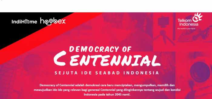 Ada 30 Ribuan Ide Anak Muda, Ajang ‘Democracy of Centennial’ Masuk Tahap Seleksi Ada 30 Ribuan Ide Anak Muda, Ajang ‘Democracy of Centennial’ Masuk Tahap Seleksi