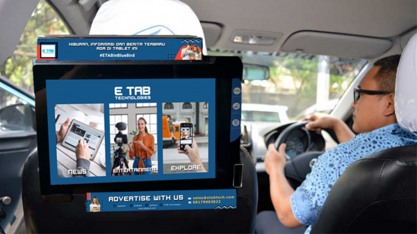 ETab, Startup Lokal yang Sediakan Tablet Hiburan di Taksi ETab, Startup Lokal yang Sediakan Tablet Hiburan di Taksi