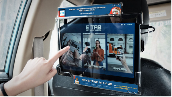 Ragam Konten Seru ETab, Tablet Hiburan di Taksi Online dan Konvensional Ragam Konten Seru ETab, Tablet Hiburan di Taksi Online dan Konvensional