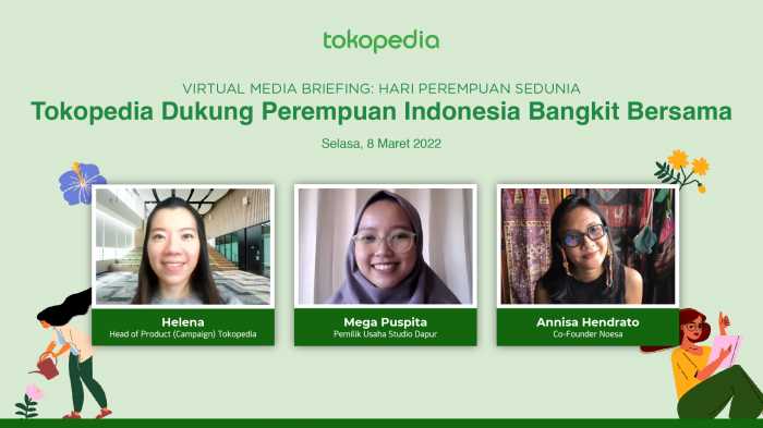 Pelaku UMKM Perempuan di Tokopedia Melejit 2,5 Kali Lipat Pelaku UMKM Perempuan di Tokopedia Melejit 2,5 Kali Lipat