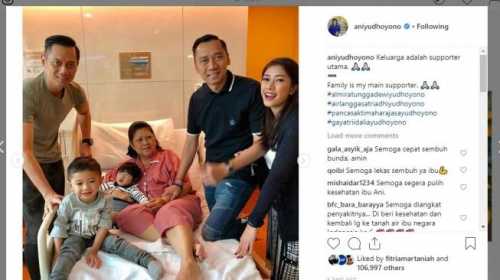  Ani  Yudhoyono  Kembali Masuk ICU Dua Putranya Langsung ke 