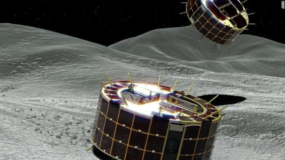 Pesawat Antariksa Hayabusa2 Lepas Rover di Asteroid Ryugu Pesawat Antariksa Hayabusa2 Lepas Rover di Asteroid Ryugu