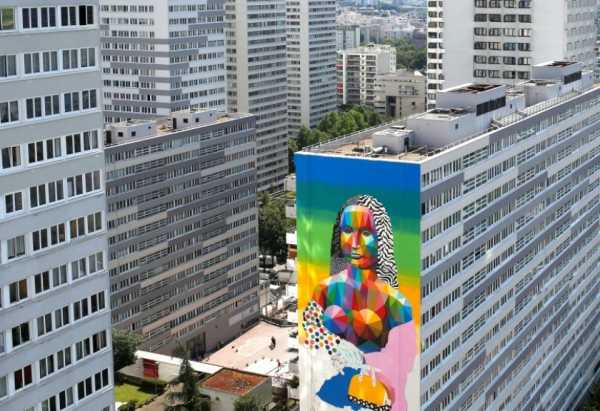 Keren! Mural Mona Lisa Hiasi Gedung Setinggi 50 Meter Keren! Mural Mona Lisa Hiasi Gedung Setinggi 50 Meter