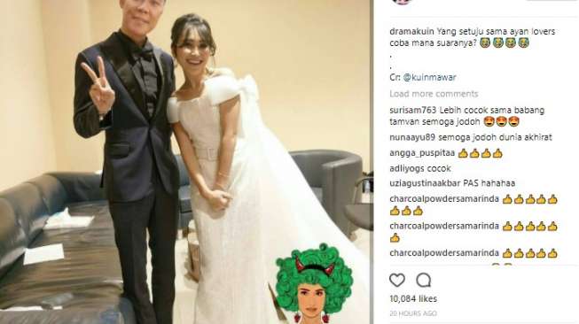 Andika Eks Kangen Dan Ayu Ting Ting Pakai Baju Pengantin