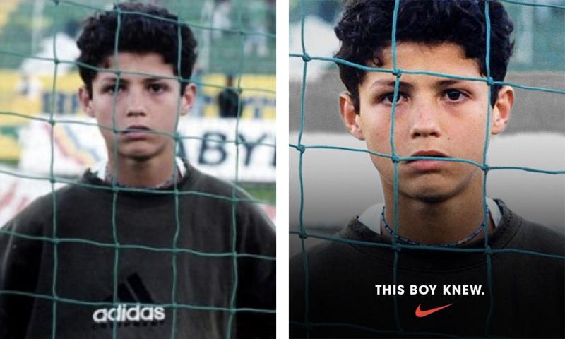  Foto  Lucu Ronaldo Pakai  Adidas  di Iklan Terbaru Nike Uzone