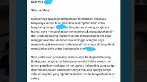 Perjalanan Dinas Tak Pakai Maskapai Garuda Indonesia 