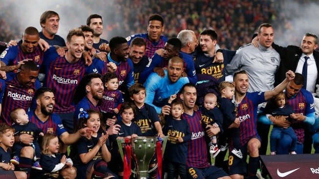 Bekuk Levante 1-0, Barcelona Juara Liga Spanyol! Bekuk Levante 1-0, Barcelona Juara Liga Spanyol!