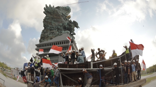 Jokowi Resmikan Patung Garuda Wisnu Kencana, Kalahkan 