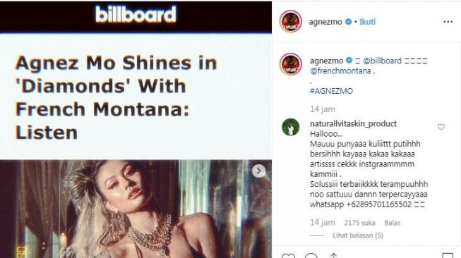 Diwawancara Billboard, Agnez Mo Curi Perhatian dengan Bra Louis Vuitton Diwawancara Billboard, Agnez Mo Curi Perhatian dengan Bra Louis Vuitton