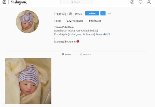 Baru Dilahirkan, Putri Kedua Ruben Onsu Sudah Punya Ribuan Follower Instagram Baru Dilahirkan, Putri Kedua Ruben Onsu Sudah Punya Ribuan Follower Instagram