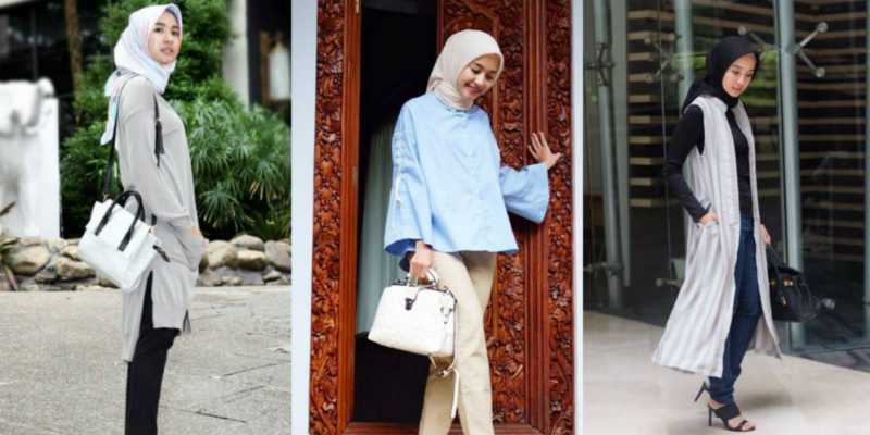 Inspirasi Hijab Santai Laudya Cynthia Bella - Uzone