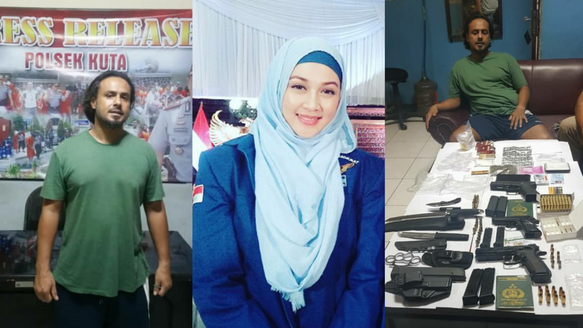 Suami Dina Lorenza, Gathan Saleh Hilabi, Ditangkap Polisi di Bali