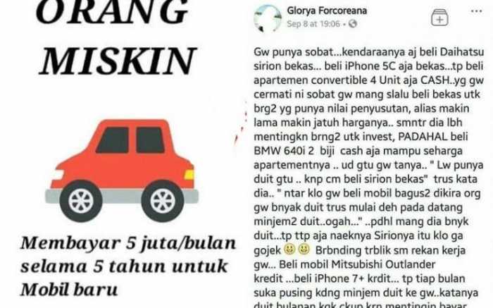 Pelajaran Penting dari Orang Kaya Sebelum Kamu Memutuskan Untuk Beli Kendaraan Secara Kredit Pelajaran Penting dari Orang Kaya Sebelum Kamu Memutuskan Untuk Beli Kendaraan Secara Kredit