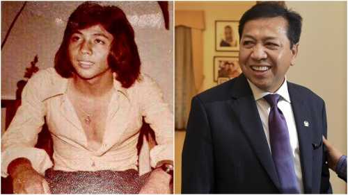  Foto  Jadul  Setya Novanto dan Gelar Pria  Tampan Surabaya 1975