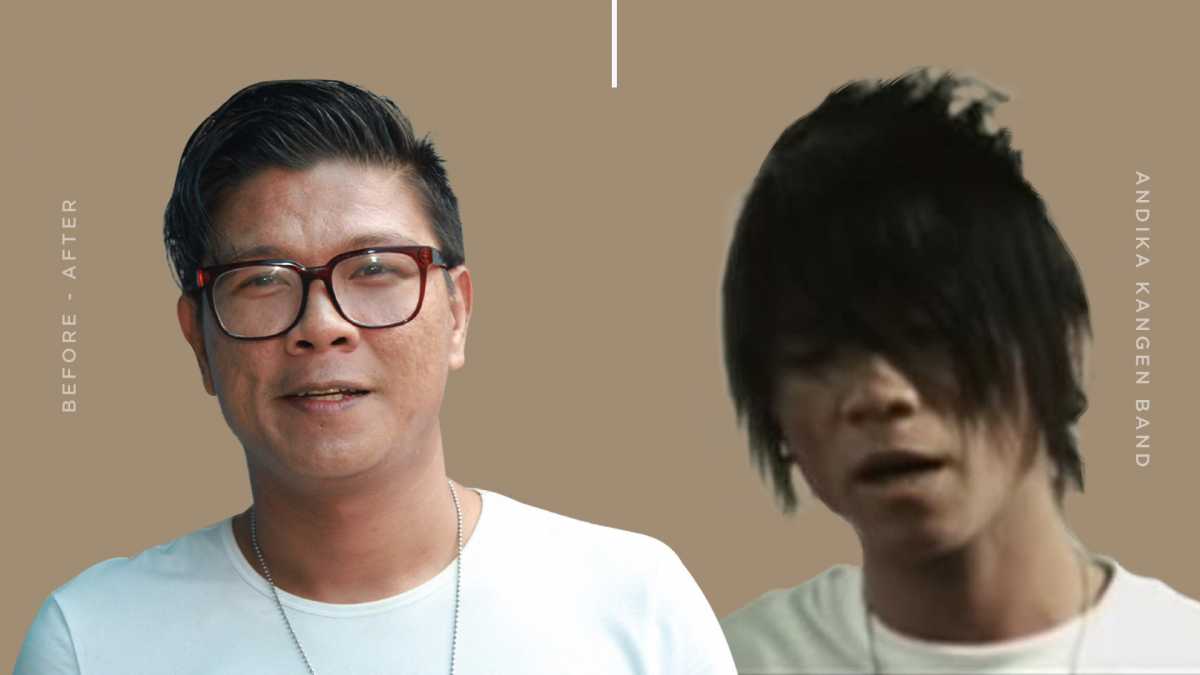 Transformasi Gaya Rambut Andika Eks ‘kangen Band 